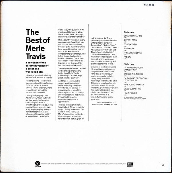 Merle Travis : The Best Of Merle Travis (LP, Comp)