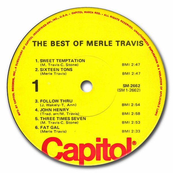 Merle Travis : The Best Of Merle Travis (LP, Comp)