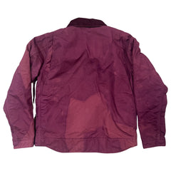 Hand Dyed Carhartt Jacket - Wine - M