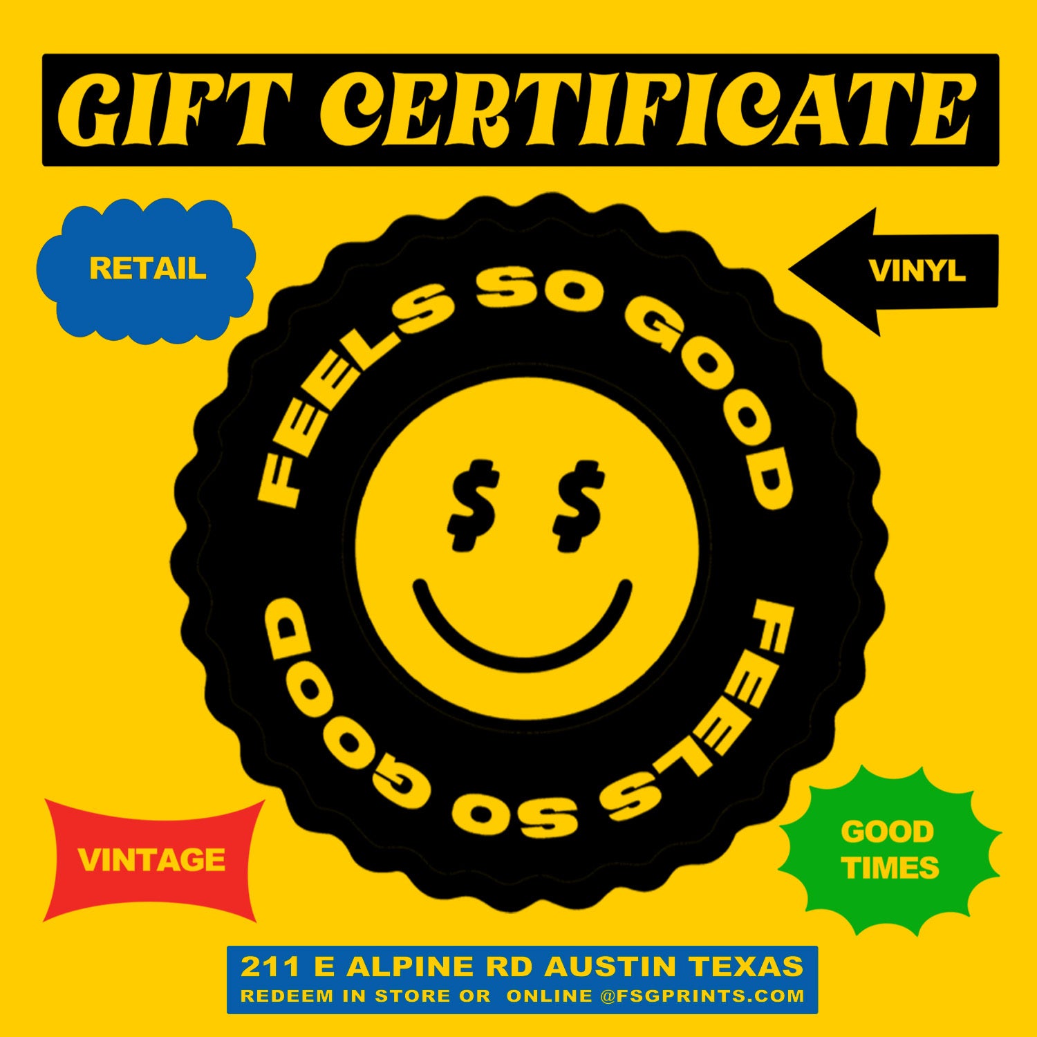 Sunglasses E-Gift Card, Online Gift Certificate