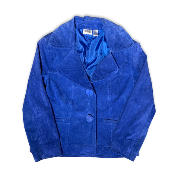 Vintage Blue Suede Jacket