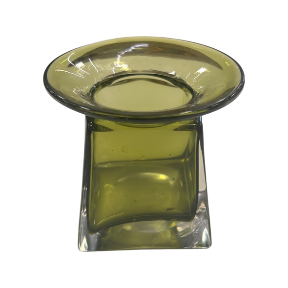 Vintage MCM Emerald Glass Jar