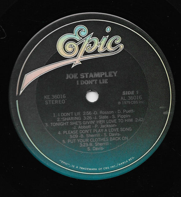 Joe Stampley : I Don't Lie (LP, Album)