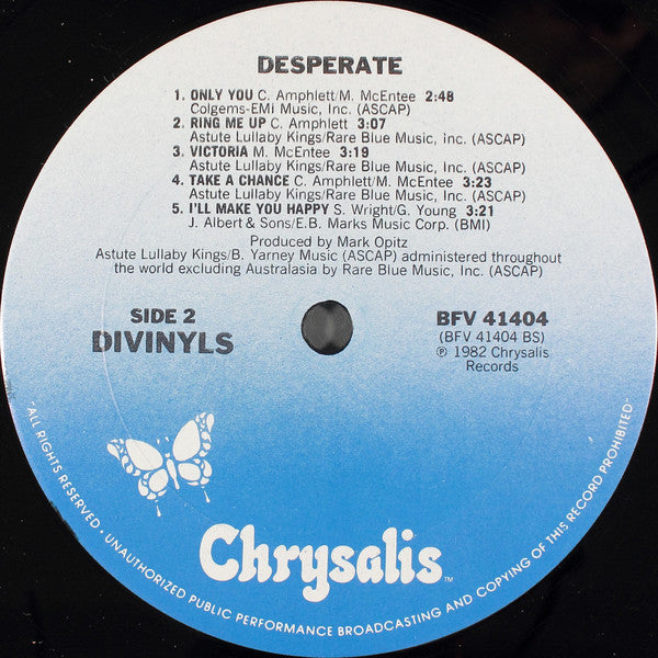 Divinyls : Desperate (LP, Album)