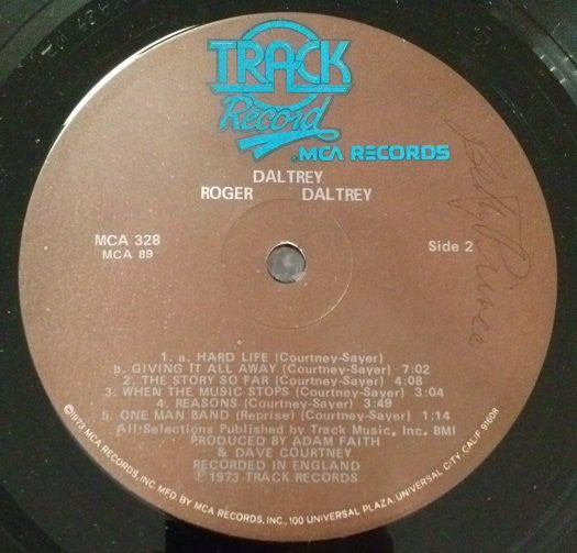 Roger Daltrey : Daltrey (LP, Album, Gat)