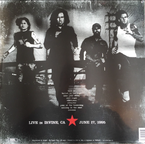 Rage Against The Machine – Live In Irvine 1995 - June 17, 1995 (LP, Album, RE, RM, 180) (M)30