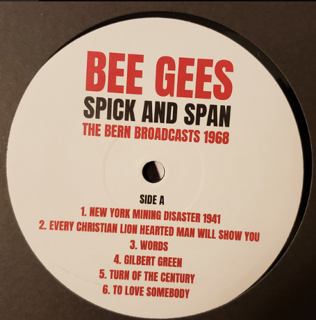 Bee Gees - Spick And Span, The Bern Broadcasts 1968 *Bootleg* (LP, Album, RE) (M)32