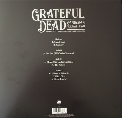 Grateful Dead* – Candyman - Oakland Coliseum Broadcast 27/10/1991 (Volume Two)27