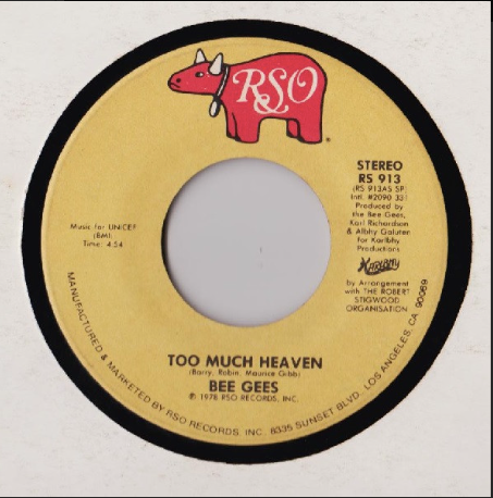 Bee Gees - Too Much Heaven (7", Single, Spe) (VG)3