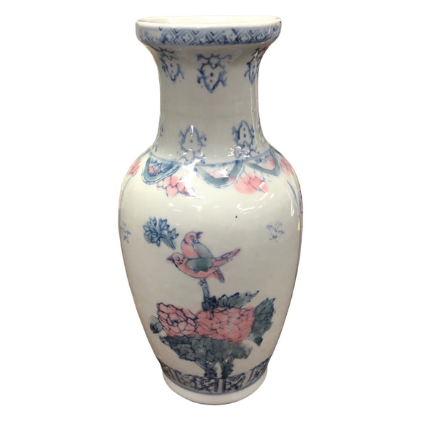 Vintage Pastel Eastern Ceramic Vase