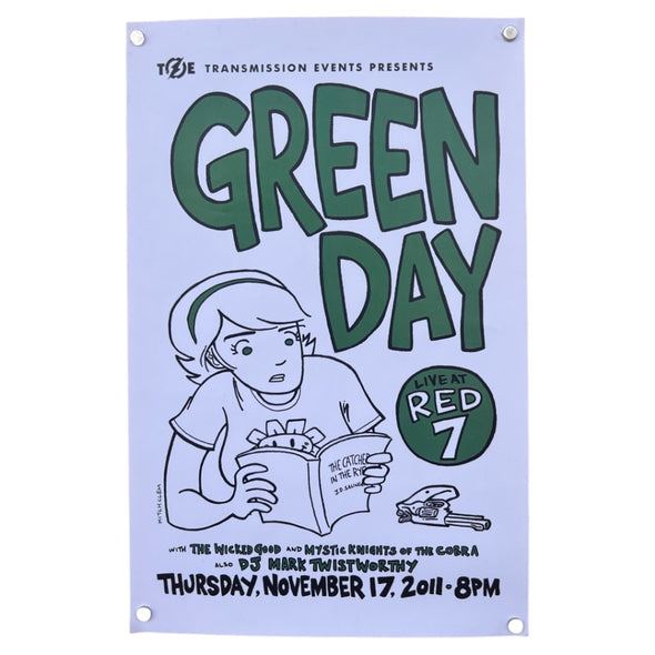 Green Day Secret Red 7 Show Digital Print Poster (2011)