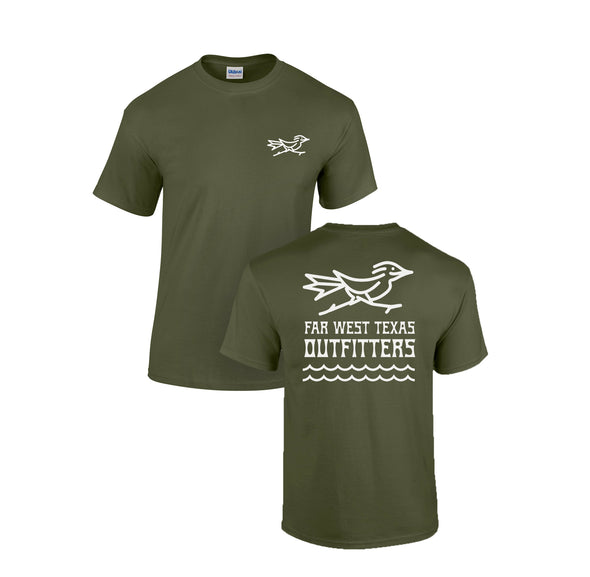 Olive Far West Texas Outfitters Tee