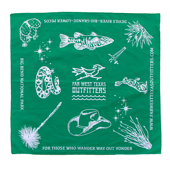 Far West Texas Outfitters - Green Bandana