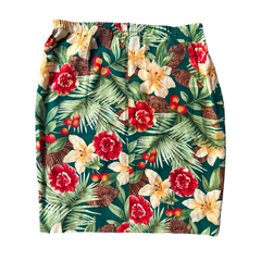 Vintage 90s Liz Tropical Silk Skirt
