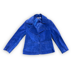 Vintage Blue Suede Jacket