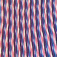 Vintage Reversible Hand Woven Crochet Throw Blanket