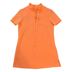 Vintage Peach Textured Go-Go Dress (M)