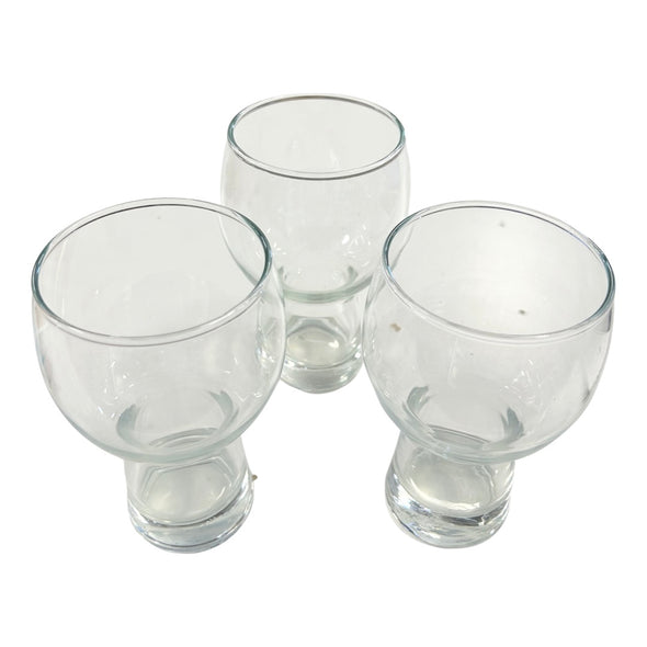 Vintage Glass Goblets (Set of 3)