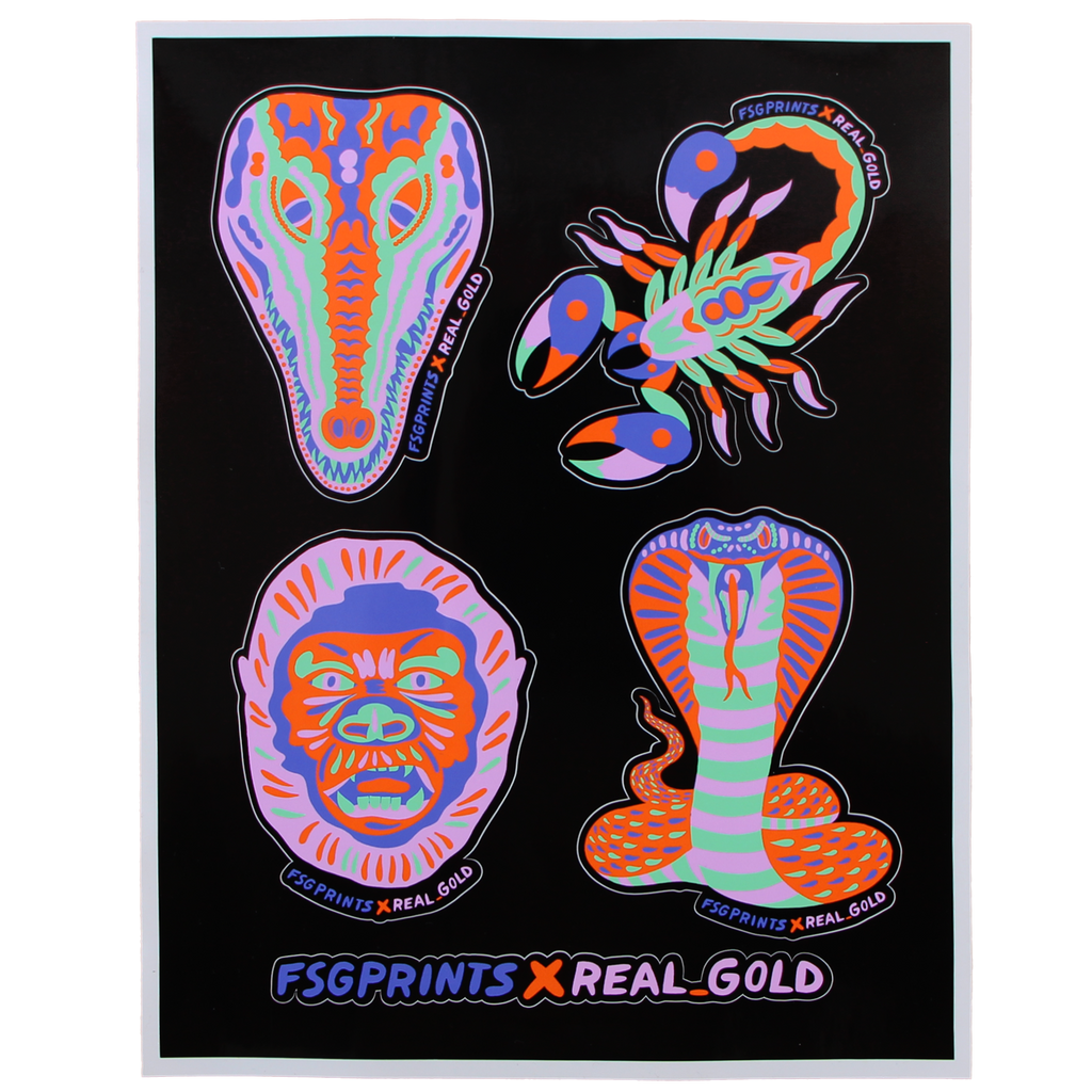 Real Gold Sticker Sheet