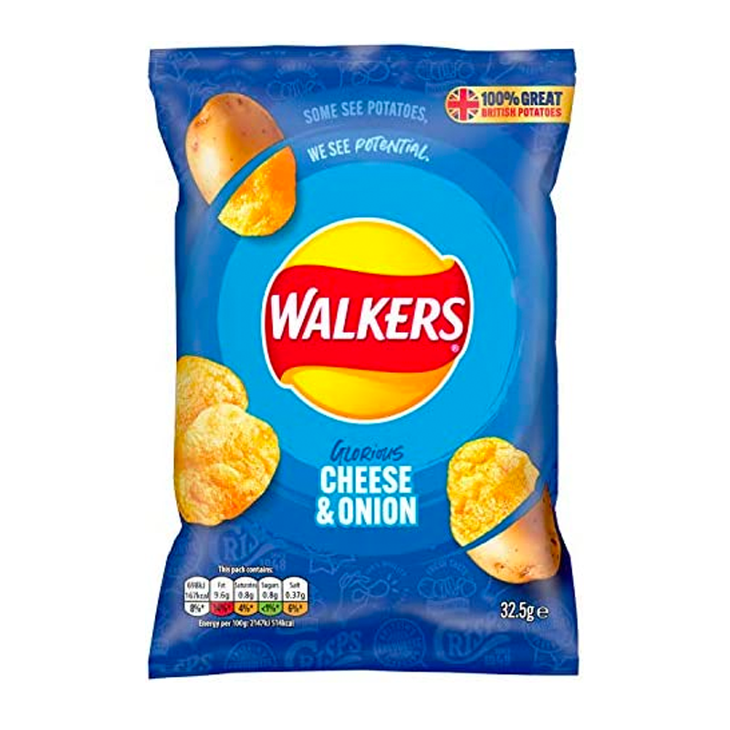 Walker's Potato Chips Cheese and Onion Feels So Good