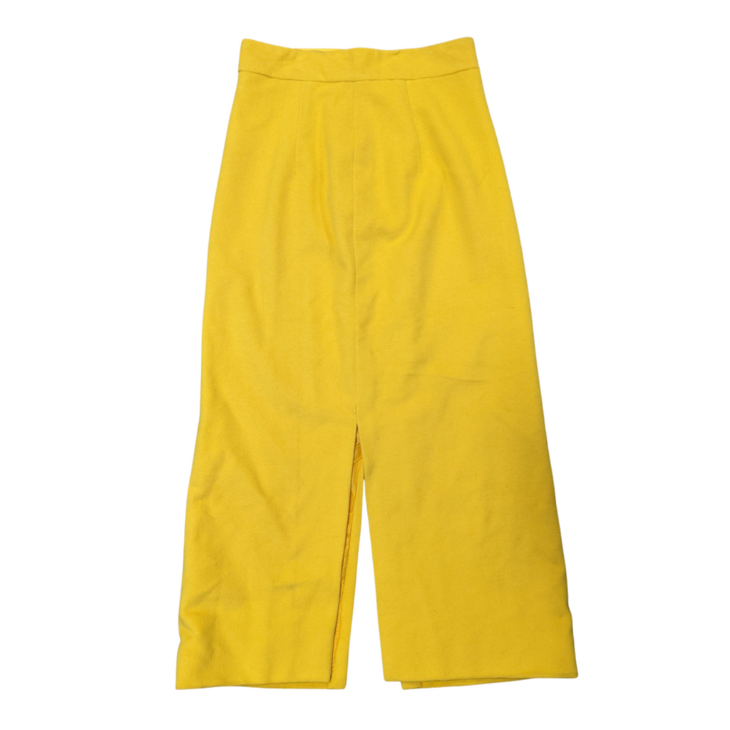 Vintage Canary Yellow Fleece Skirt - LAST CHANCE